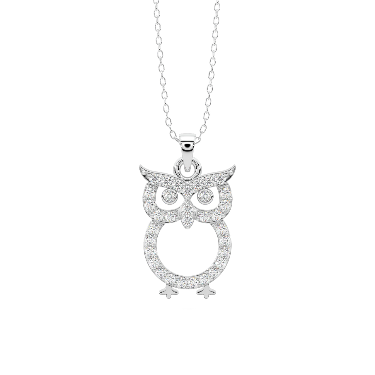 Mighty Owl Diamond Pendant